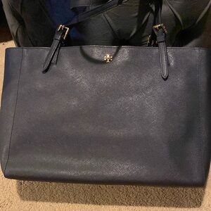 Navy blue Tory Burch tote
